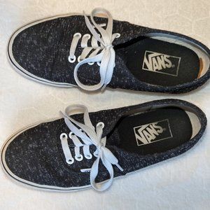 Vans Unisex Black Canvas Sneaker Womens size 8.5 Mens size 7